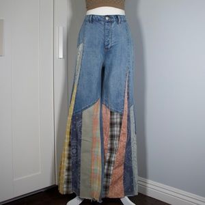 Groovy Patchwork Bell Bottom Jeans